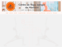 Tablet Screenshot of iyengaryogamontreal.com